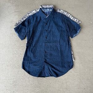 Robert Graham Short Sleeve Button Up Shirts Men's Size S Classic Fit